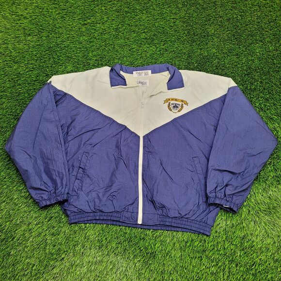 San-Antonio Police Windbreaker Jacket Large 24x25 Blue - Picture 1 of 16